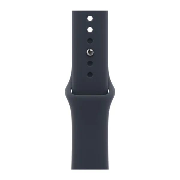 Apple Watch Series 12 46mm Aluminum Space Gray Case with Navy Blue Sport Band S/M
